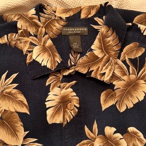 3XLT SaddleBred tall man button down short sleeve shirt